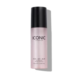 Spray fixateur Iconic London Prep Set Blur, brume fixatrice maquillage effet floutant, packshot produit 120 ml
